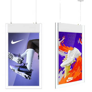 Superthin double side digital signage 